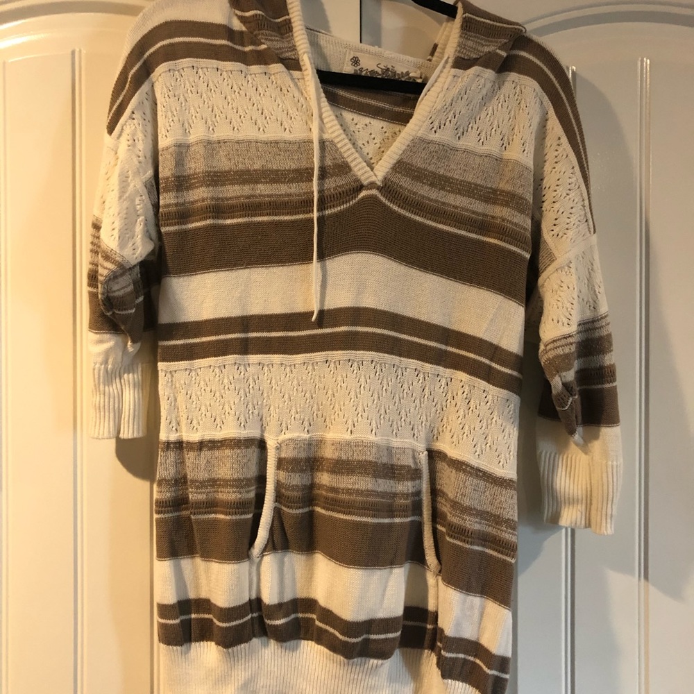 3/4 arm length organic sweater